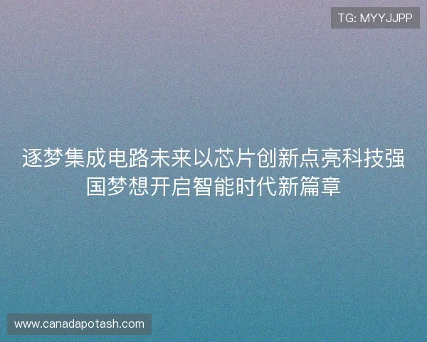 逐梦集成电路未来以芯片创新点亮科技强国梦想开启智能时代新篇章